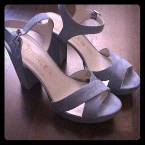 Anne Klein light blue platforms ..size 9m